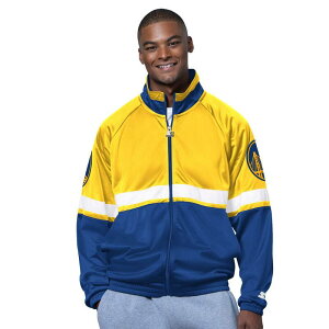 �X�^�[�^�[ �����Y �A�E�^�[ �W���P�b�g�E�u���]�� Men'starteroyal/White Golden State Warriors The Veteran Tricotrack Raglan Full-Zip Jacket War Blue �u���[
