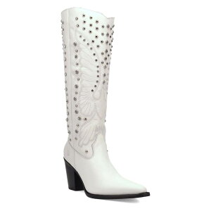 �f�B���S ���f�B�[�X �V���[�Y �u�[�c�E���C���u�[�c ���U�[ Dingo Diamonds Forever Women's Leather Boots White �z���C�g