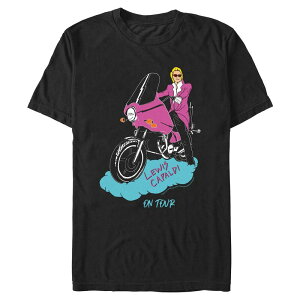 �A�j���L�����N�^�[ �����Y �g�b�v�X T�V���c �L���b�v �O���t�B�b�N Licensed Character Men's Lewis Capaldi On Tour Graphic Tee Black �u���b�N