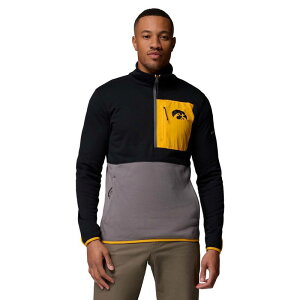 �R�����r�A �����Y �g�b�v�X T�V���c Men's Columbia Black/Gray Iowa Hawkeyes Hike Omni-Wick Half-Zipullover Iwa Black �u���b�N