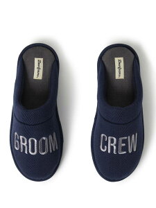 �f�B�A�t�H�[���Y �����Y �V���[�Y �T���_�� Dearfoams Tanner Groom Crew Groomsmen'scuff Slippers Navy Blazer �l�C�r�[