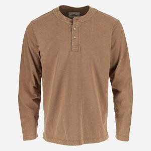 �\���O�b�h �����Y �g�b�v�X T�V���c ���B���e�[�W Thorogood Men's Heavyweight Vintage Wash Long Sleeve Henley Otter