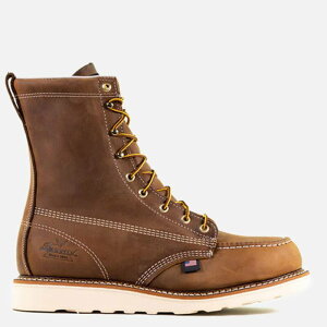 �\���O�b�h �����Y �V���[�Y �u�[�c�E���C���u�[�c Thorogood Men's American Heritage 8 Inch Crazyhorse Safety Toe Moc Toe Maxwear Wedge Crazyhorse