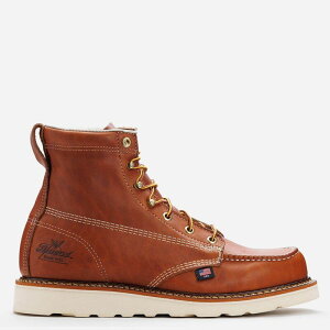 �\���O�b�h �����Y �V���[�Y �u�[�c�E���C���u�[�c Thorogood Men's American Heritage 6 Inch Tobacco Moc Toe Maxwear Wedge Tobacco