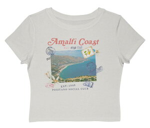 �A���u�����f�b�h ���f�B�[�X �g�b�v�X T�V���c �O���t�B�b�N Unbranded Juniors' Grayson Threads The Label Amalfi Coast Positano Social Club Est: 1946 Postcard Graphic Baby Tee Cloudancer