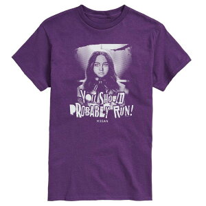 �A�j���L�����N�^�[ �����Y �g�b�v�X T�V���c �O���t�B�b�N Licensed Character Men's M3GAN You Should Probably Run! Short Sleeve Graphic Tee Purple �p�[�v��