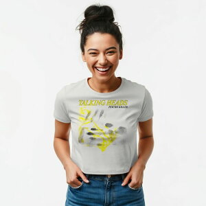 �A���u�����f�b�h ���f�B�[�X �g�b�v�X T�V���c �v�����g �O���t�B�b�N Unbranded Juniors' Talking Heads Psycho Killer Hand Prints Graphic Baby Tee Cloudancer