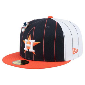 �j���[�G�� �����Y �A�N�Z�T���[ �X�q Men's New Era Navy Houston Astros Pinstripe 59FIFTY Fitted Hat Ast Navy �l�C�r�[
