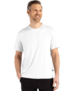 �J�b�^�[�A���h�o�b�N �����Y �g�b�v�X T�V���c Cutter & Buck Coastlinepicomfort Recycled Menshort Sleeve Tee White �z���C�g