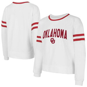 �A���u�����f�b�h ���f�B�[�X �g�b�v�X T�V���c �p�C�� Unbranded Women's Conceptsport White Oklahoma Sooners Borough French Terry Arch Over Long Sleeve T-Shirt Okl White �z���C�g