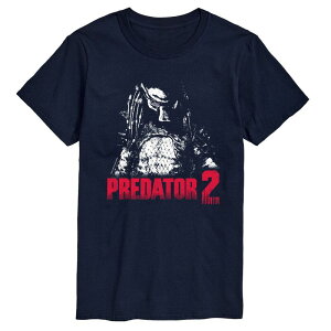 �A�j���L�����N�^�[ �����Y �g�b�v�X T�V���c �g�[�� �O���t�B�b�N Licensed Character Big & Tall Predator 2 Graphic Tee Navy �l�C�r�[