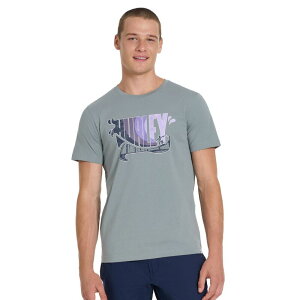 �n�[���[ �����Y �g�b�v�X T�V���c �O���t�B�b�N Men's Hurley Graphic Tee Gladiator Grey �O���[