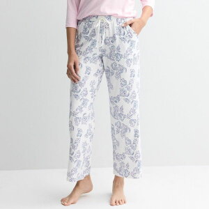 �N���t�g���o���[ ���f�B�[�X �A���_�[�E�F�A �i�C�g�E�F�A �p���c Women's Croft & Barrow Cozy Luxe Pajama Pants Mayfair Paisley