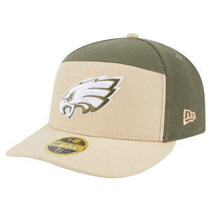 �j���[�G�� �����Y �A�N�Z�T���[ �X�q Men's New Era Light Beige/Olive Philadelphia Eagles Two-Tone Color Pack Split Panel 59FIFTY Fitted Hat Eag Lt Bei �I���[�u