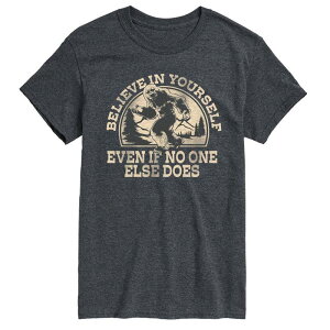 �A�j���L�����N�^�[ �����Y �g�b�v�X T�V���c �O���t�B�b�N Licensed Character Men'sasquatch Believe In Yourself Graphic Tee Heather Charcoal �`���R�[��