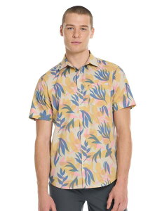 �n�[���[ �����Y �g�b�v�X T�V���c �{�^���_�E�� Men's Hurley Short Sleeve Button Down Beige �x�[�W��