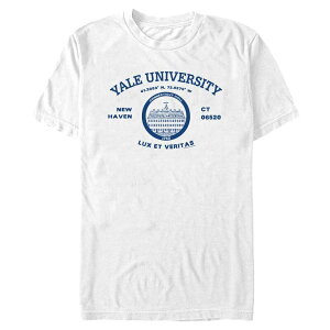 �A�j���L�����N�^�[ �����Y �g�b�v�X T�V���c �O���t�B�b�N Licensed Character Men's Yale New Haven Connecticut Graphic Tee White �z���C�g