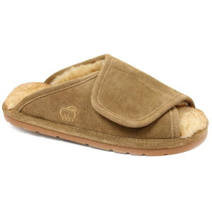 LAMO Y V[Y T_ E[ XG[h LAMO Men'suede Merino Wool Wrap Slippers Chestnut