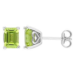 Xe O[X fB[X ANZT[ sAXECO Stella Grace Sterling Silver & Gemstone Stud Earrings Peridot Vo[