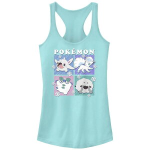 �A�j���L�����N�^�[ ���f�B�[�X �g�b�v�X T�V���c Licensed Character Juniors' Pokemon Ice Block Characters Racerback Tank Top Cancun