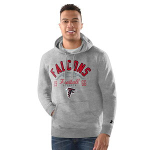 �X�^�[�^�[ �����Y �g�b�v�X T�V���c �p�[�J�[ Men'starter Heather Gray Atlanta Falcons Pullover Hoodie Fal Grey �O���[