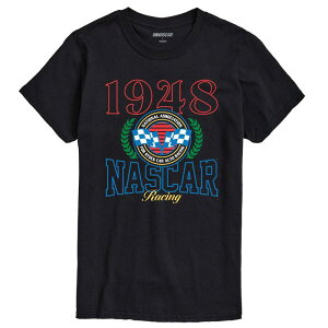 �A�j���L�����N�^�[ �����Y �g�b�v�X T�V���c �O���t�B�b�N Licensed Character Men's NASCAR Heritage Crest Graphic Tee Black �u���b�N