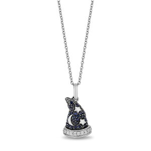 fBYj[ fB[X ANZT[ lbNXE`[J[Ey_ggbv [X Disney's Fantasia Sorcerer Mickey Hat Sapphire & Diamond Accent Pendant Necklace Sterling Tt@CA