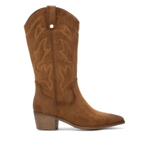 �L�V�^�C ���f�B�[�X �V���[�Y �u�[�c�E���C���u�[�c �X�G�[�h XTI Women'suede Italian Western Boots 144308 Camel �L������