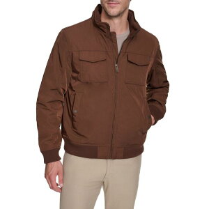 �h�b�J�[�Y �����Y �A�E�^�[ �W���P�b�g�E�u���]�� �g�[�� Big & Tall Dockers Polytwill 2 Pocket Bomber Jacket Chocolate Brown �u���E��