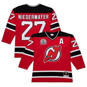 �~�b�`�F��&�l�X �����Y �g�b�v�X T�V���c �W���[�W�[ Mitchell & Ness Men'scott Niedermayered New Jersey Devils 2002-03 Power Play Jersey Nhl Red ���b�h