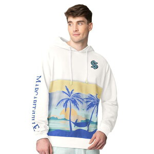 �}���K���[�^�r�� �����Y �g�b�v�X T�V���c �p�[�J�[ Men's Margaritaville Cream Seattle Kraken Islandream Peached Pullover Hoodie Krk Beige �x�[�W��