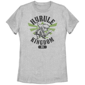 �A�j���L�����N�^�[ ���f�B�[�X �g�b�v�X T�V���c �O���t�B�b�N Licensed Character Juniors' Nintendo The Legend Of Zelda Hyrule Kingdom 86 Graphic Tee Athletic Heather �w�U�[