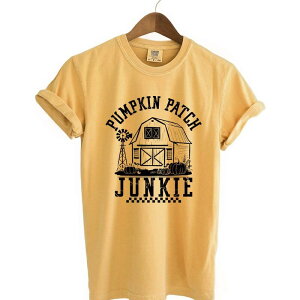 Simply Sage Market ���f�B�[�X �g�b�v�X T�V���c Simply Sage Market Pumpkin Patch Junkie Barn Garment Dyed Tees Mustard �}�X�^�[�h