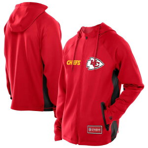�j���[�G�� �����Y �g�b�v�X T�V���c �X�L���[�o �p�[�J�[ Men's New Era Red Kansas City Chiefs Combine Authentic Raglan Scuba Full-Zip Hoodie Chf Red ���b�h