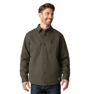 �t���[ �J���g���[ �����Y �A�E�^�[ �W���P�b�g�E�u���]�� �V���c Free Country Men's Brawny Canvas Function Work Shirt Olive �I���[�u