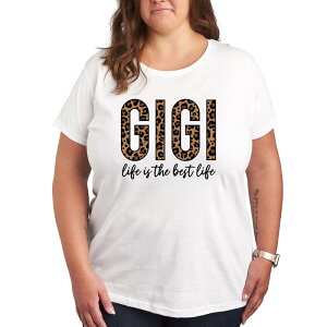 �A���u�����f�b�h ���f�B�[�X �g�b�v�X T�V���c �v���X�T�C�Y �O���t�B�b�N Unbranded Plus Gigi Life Is The Best Life Graphic Tee White �z���C�g