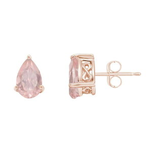 Alyson Layne ���f�B�[�X �A�N�Z�T���[ �s�A�X�E�C�������O Alyson Layne 14k Rose Gold Plated Sterling Silver 8 mm x 5 mm Pear Shape Rose Quartz Stud Earrings Rose Tone �S�[���h