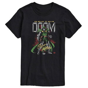 �}�[�x�� �����Y �g�b�v�X T�V���c �O���t�B�b�N Men's Marvel Doctor Doom Super Villain Graphic Tee Black �u���b�N