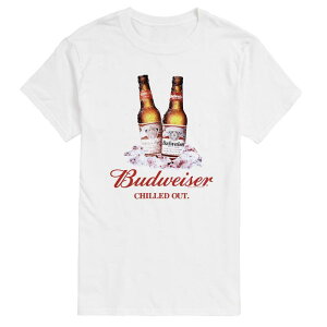 �A�j���L�����N�^�[ �����Y �g�b�v�X T�V���c �g�[�� �O���t�B�b�N Licensed Character Big & Tall Budweiser Chilled Out Graphic Tee White �z���C�g