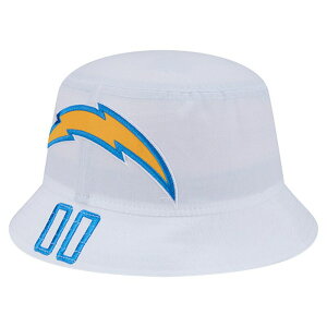 �j���[�G�� �����Y �A�N�Z�T���[ �X�q Men's New Era White Los Angeles Chargers Helmet Bucket Hat Chg White �z���C�g