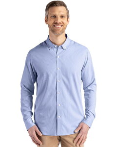 �J�b�^�[�A���h�o�b�N �����Y �g�b�v�X T�V���c �g�[�� Cutter & Buck Skylinepiconfidence Recycled Pinstripe Mens Big & Tallong Sleeve Dresshirtour Blue White �z���C�g