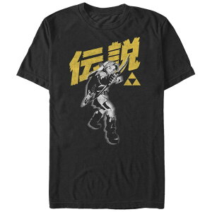 �A�j���L�����N�^�[ �����Y �g�b�v�X T�V���c �g�[�� �O���t�B�b�N Licensed Character Big & Tall Nintendo The Legend Of Zelda Link Bow And Arrow Legend Graphic Tee Black �u���b�N