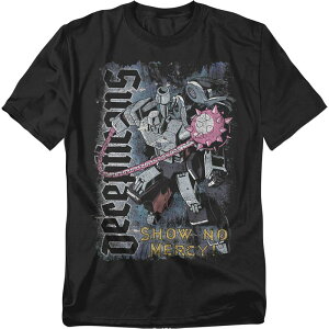 �A�j���L�����N�^�[ �����Y �g�b�v�X T�V���c �g�[�� �O���t�B�b�N Licensed Character Big & Tall Transformershow No Mercy Graphic Tee Black �u���b�N