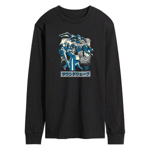 �A�j���L�����N�^�[ �����Y �g�b�v�X T�V���c �O���t�B�b�N Licensed Character Men's Transformersoundwave Long Sleeve Graphic Tee Black �u���b�N