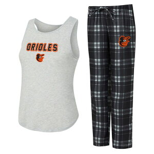 �A���u�����f�b�h ���f�B�[�X �A���_�[�E�F�A �i�C�g�E�F�A Unbranded Women's Conceptsport Baltimore Orioles Regulate Tank & Pant Set Orl Black �u���b�N