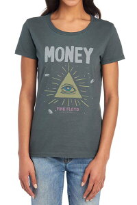 �A�j���L�����N�^�[ ���f�B�[�X �g�b�v�X T�V���c �O���t�B�b�N Licensed Character Juniors' Pink Floyd Money Graphic Tee Charcoal �`���R�[��