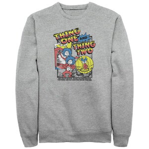 �A�j���L�����N�^�[ �����Y �g�b�v�X T�V���c �g�[�� �t���[�X �O���t�B�b�N Licensed Character Big & Tall Dr. Seuss Thing One And Thing Two Graphic Fleece Athletic Heather �w�U�[