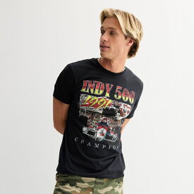 アニメキャラクター メンズ トップス Tシャツ グラフィック Licensed Character Men's Indycaracing Indy 500 Graphic Tee Black ブラック