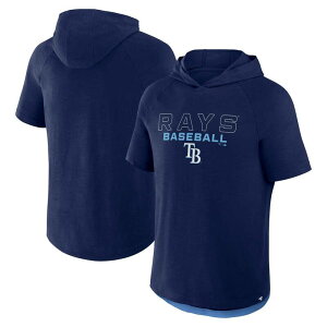 �t�@�i�e�B�N�X �����Y �g�b�v�X T�V���c �p�[�J�[ Men's Fanatics Navy Tampa Bay Rays Clubhouse Optimal Play Raglan Short Sleeve Pullover Hoodie Ray Navy �l�C�r�[
