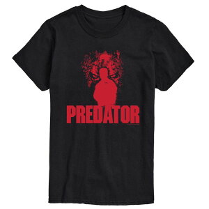 �A�j���L�����N�^�[ �����Y �g�b�v�X T�V���c ���S �O���t�B�b�N Licensed Character Men's Predator Jungle Logo Graphic Tee Black �u���b�N